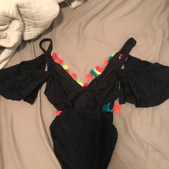 ASOS Pom Pom One Piece - Picture 3 of 3